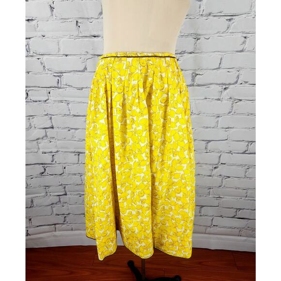 Anthropologie Skirt Moulinette Soeurs Womens S Lemons prariecore Cottagecore - Picture 2 of 9